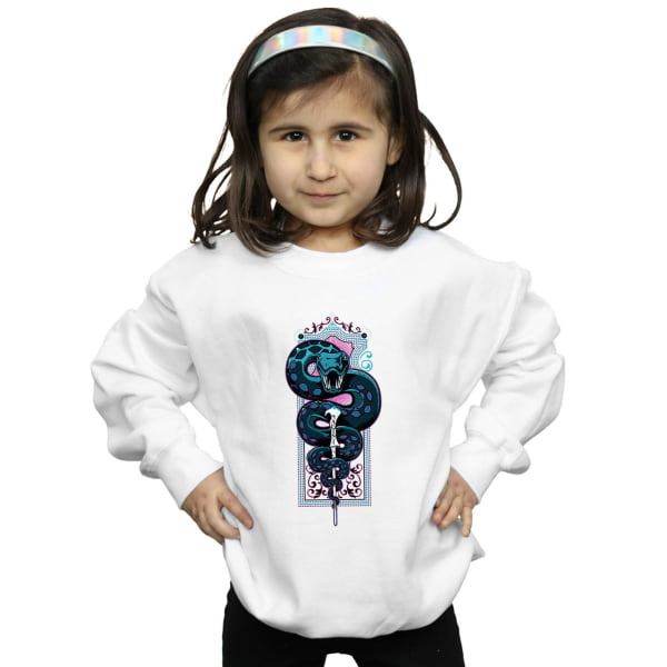 Harry Potter Flickor Neon Nagini Sweatshirt 5-6 År Vit White 5-6 Years