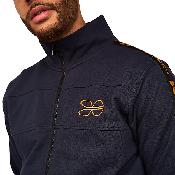 Crosshatch Mens Trackside Full Zip Jacket XL Marinblå Navy XL