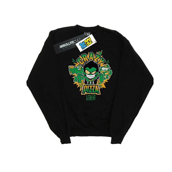 DC Comics Herr Teen Titans Go Crazy For Pizza Sweatshirt XXL Svart Black XXL