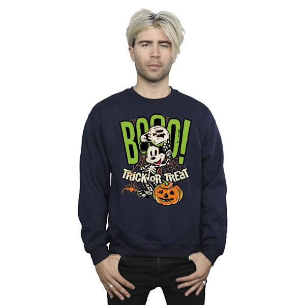 Mickey Mouse Herr Boo Sweatshirt 4XL Marinblå Navy Blue 4XL