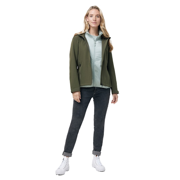 Iqoniq Dam/Dam Makalu Återvunnen Polyester Softshelljacka Khaki Green S
