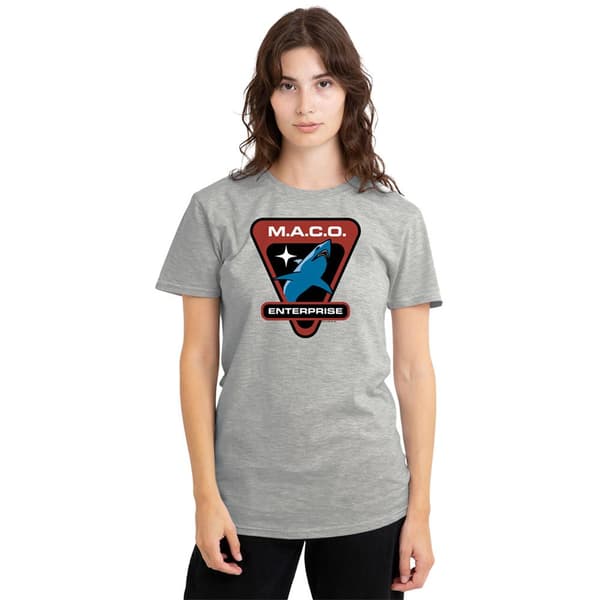 Star Trek Dam/Dam MACO Patch T-shirt S Athletic Heather Athletic Heather S