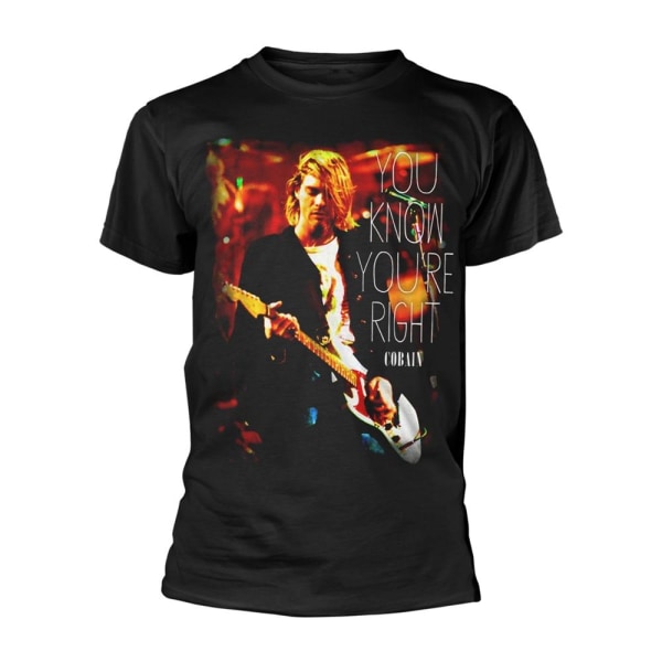 Kurt Cobain Unisex Vuxen You Know You're Right T-shirt M Svart Black M