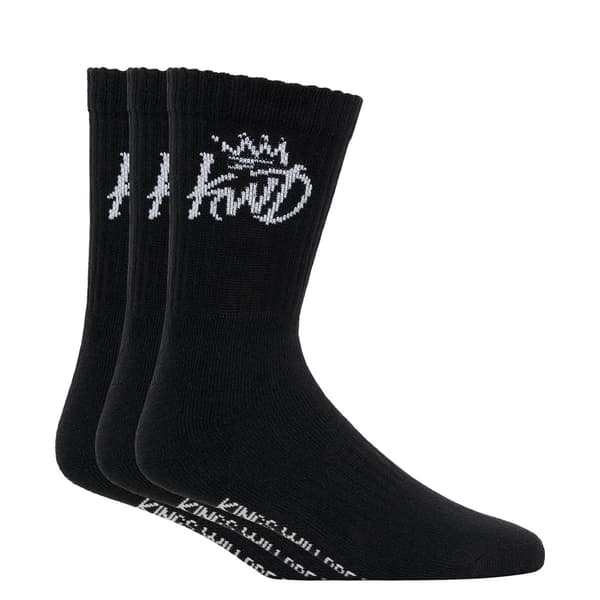 Kings Will Dream Simplene Sportstrumpor för män (3-pack) One Size Black One Size