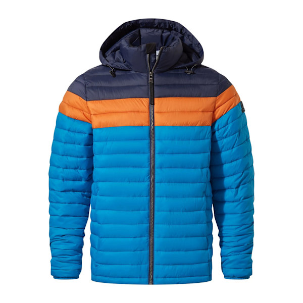 TOG24 Bowburn Colour Block Vadderad Jacka M Påfågelblå/Da Peacock Blue/Dark Orange M