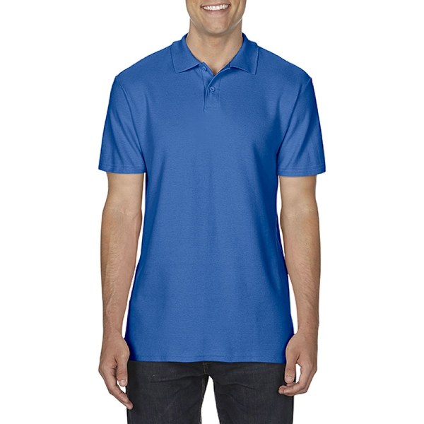 Gildan Softstyle Herr Kortärmad Dubbel Pique Poloskjorta XL R Royal XL
