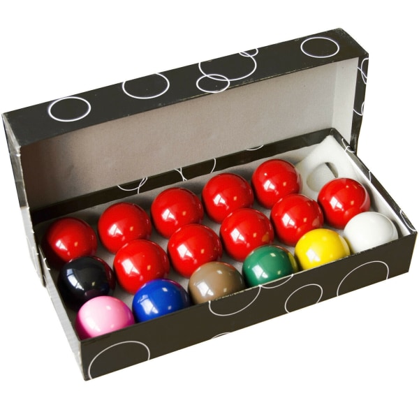 PowerGlide snookerbollar (paket med 17) 47,5 mm flerfärgad Multicoloured 47.5mm
