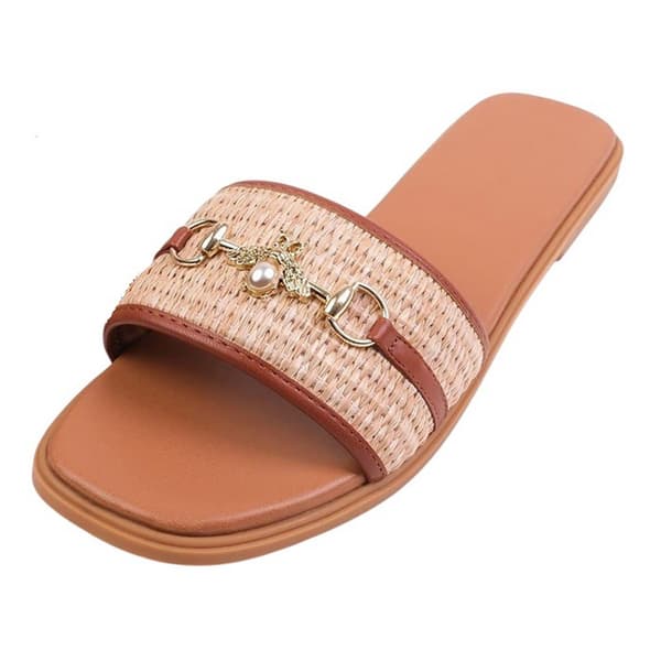 Where's That From Harmony platta tofflor för damer 3 UK Tan Tan 3 UK