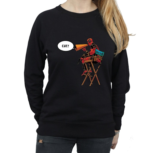 Marvel Dam/Kvinnor Deadpool Regissörsstol Sweatshirt XXL B Black XXL