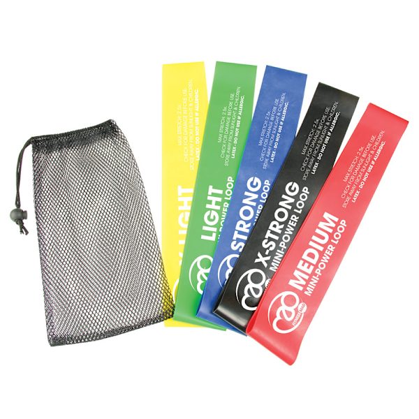 Fitness Mad Mini Power Loop Resistance Band (5-pack) En storlek Multicoloured One Size