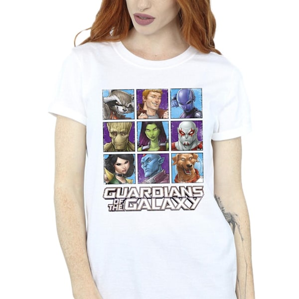 Guardians Of The Galaxy Dam/Damer Karaktärsrutor Bomull White 3XL