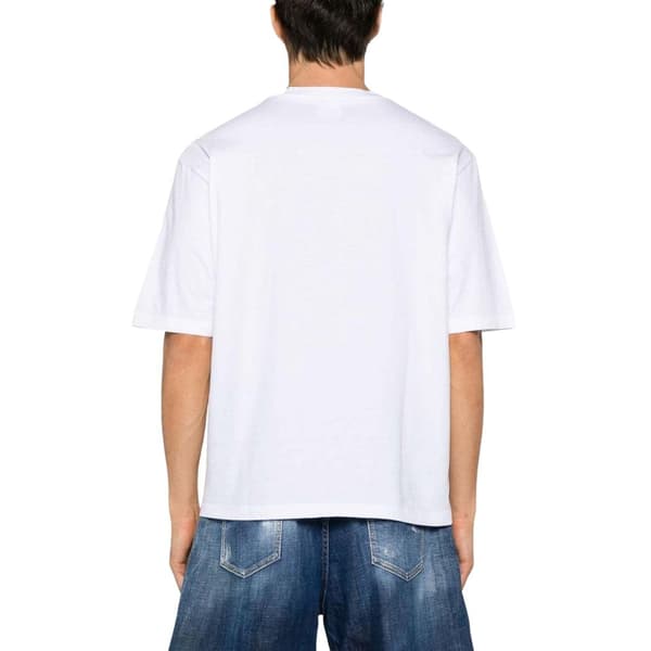 DSquared2 Herr Logotyp T-shirt L Vit White L