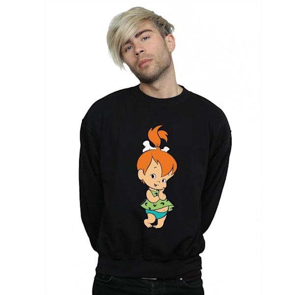 The Flintstones Herr Pebbles Flintstone Sweatshirt S Svart Black S