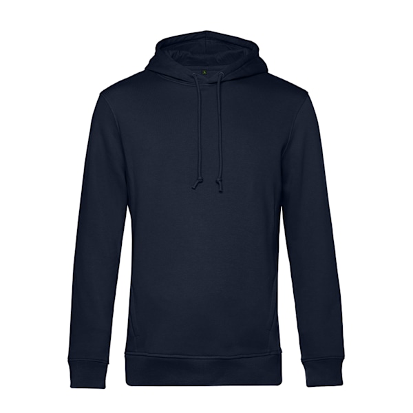 B&C Herr Organic Hoodie L Marinblå Navy Blue L