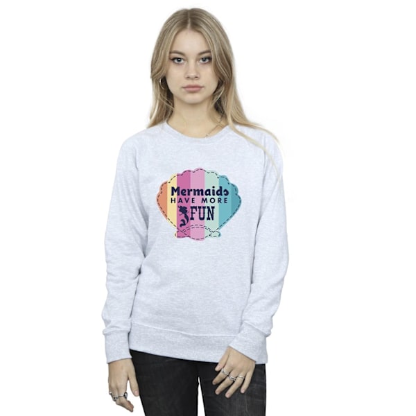 Disney Dam/Damer The Little Mermaid Fun Sweatshirt M Sports Sports Grey M