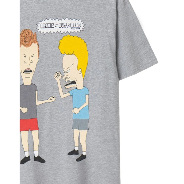 Beavis & Butthead Classic Pose T-shirt för män, 3XL, grå Grey 3XL