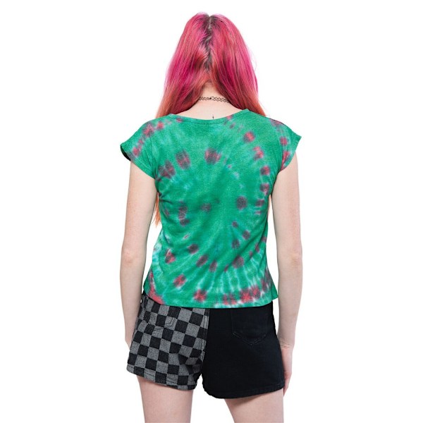 Sex Pistols Dam/Dam Logo Tie Dye Crop Top L Grön Green L