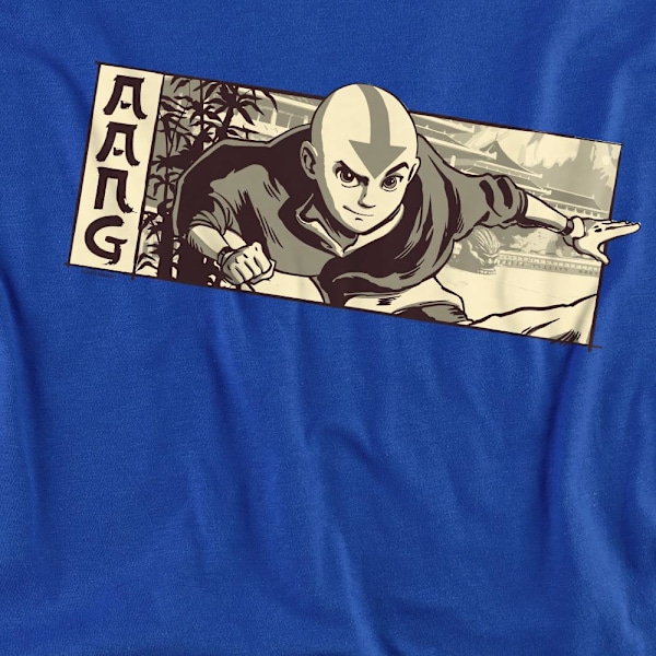Avatar: The Last Airbender Unisex Vuxen Aang Illustrerade Mjukisbyxor Royal Blue M