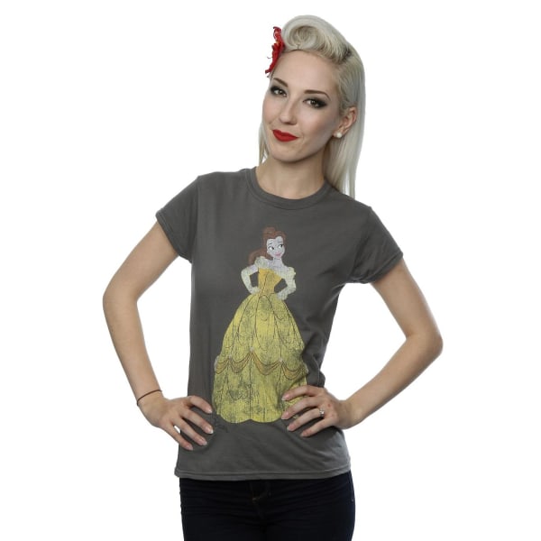 Disney Princess Dam/Dam Klassisk Belle Cotton T-Shirt XXL Charcoal XXL