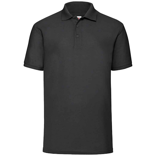 Fruit of the Loom Herr Poloskjorta 65/35 3XL Svart Black 3XL