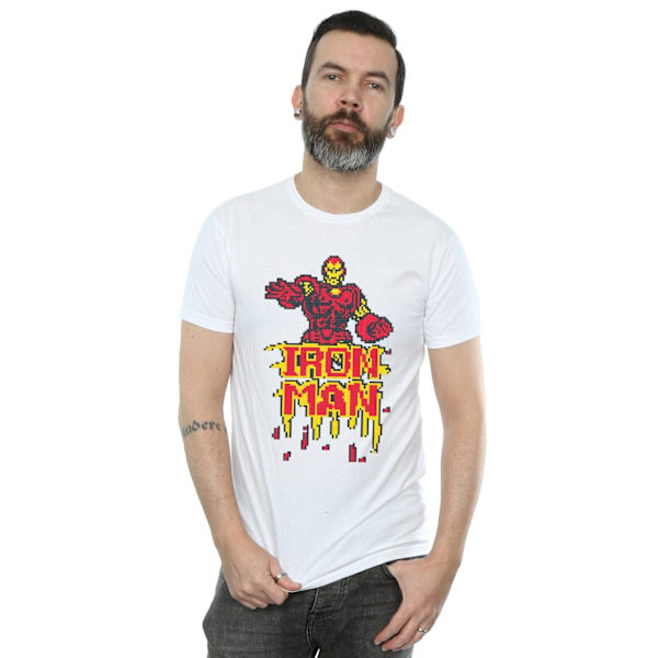 Marvel Iron Man Pixelated T-shirt 5XL Vit White 5XL