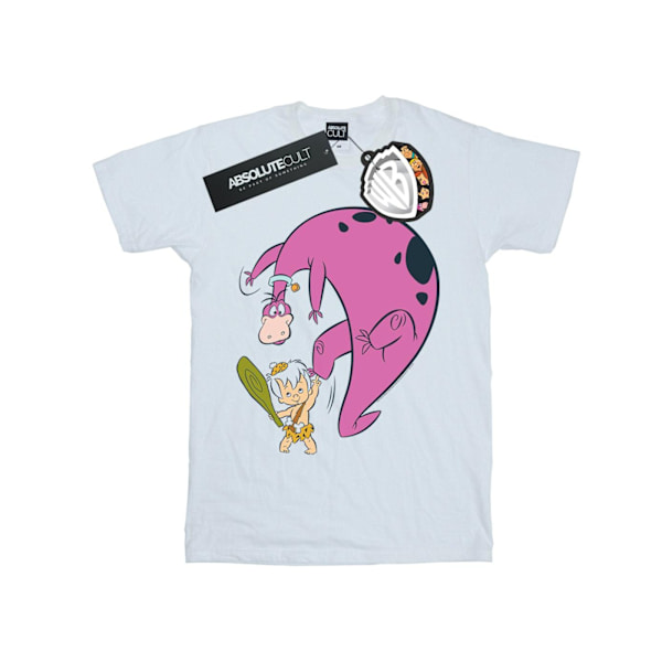 The Flintstones Dam/Damer Bamm Bamm Och Dino Bomull Boyfriend White XL