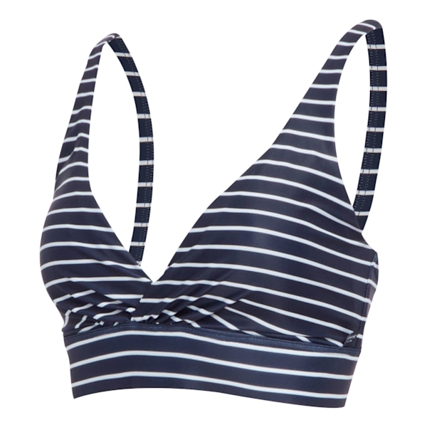 Regatta Paloma Stripe Textured Bikini Top för damer/kvinnor 18 UK N Navy/White 18 UK