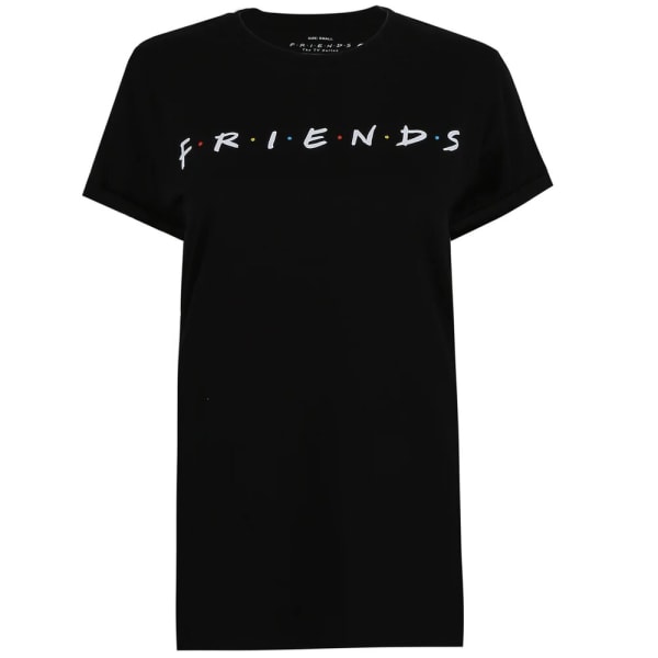 Friends Dam/Kvinnor Logo T-Shirt L Svart Black L