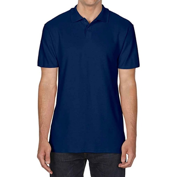 Gildan SoftStyle Double Pique Poloskjorta M Marinblå Navy M