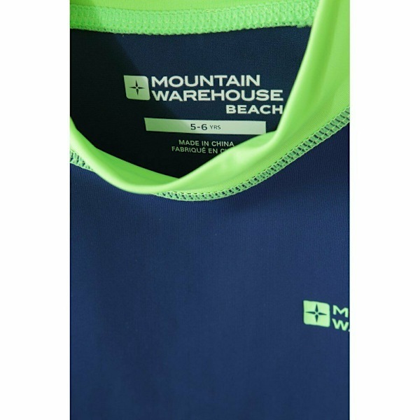 Mountain Warehouse Barnkläder/Barn Långärmad Rashguard 9-10 År Bright Green 9-10 Years