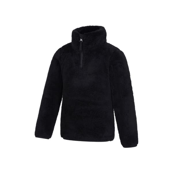 Mountain Warehouse Barn/Barn Teddy Half Zip Fleecetröja 7-8 Black 7-8 Years