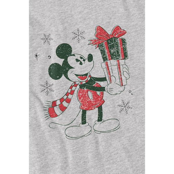 Disney Herr Mickey Mouse Julklapps T-shirt XL Sport Hea Sport Heather XL