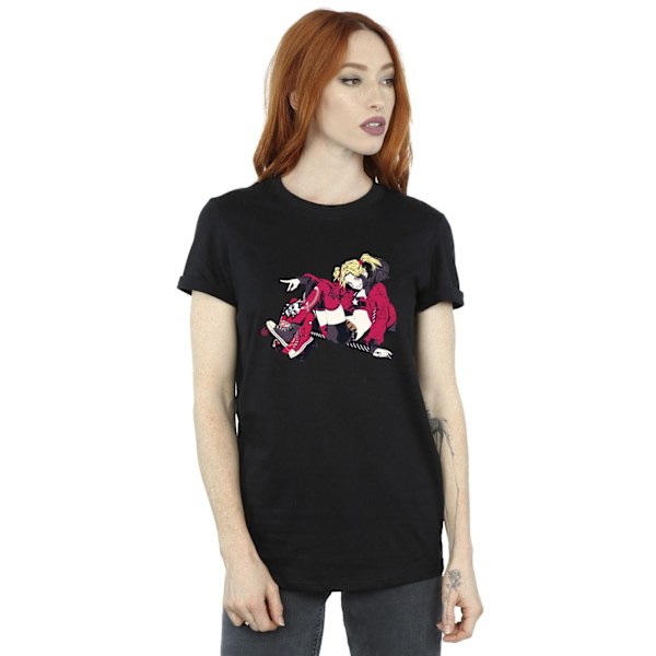 DC Comics Dam/Kvinnor Harley Quinn Rullskridskor Bomull Pojkvän Black XXL