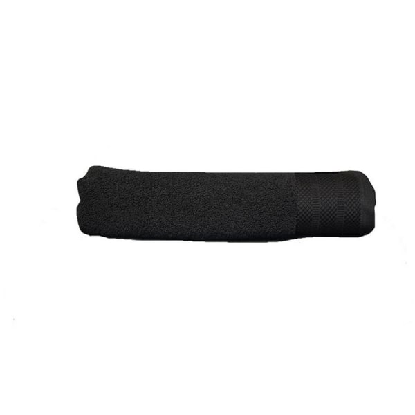 A&R Handdukar Pure Luxe Hand Towel One Size Pure Black Pure Black One Size