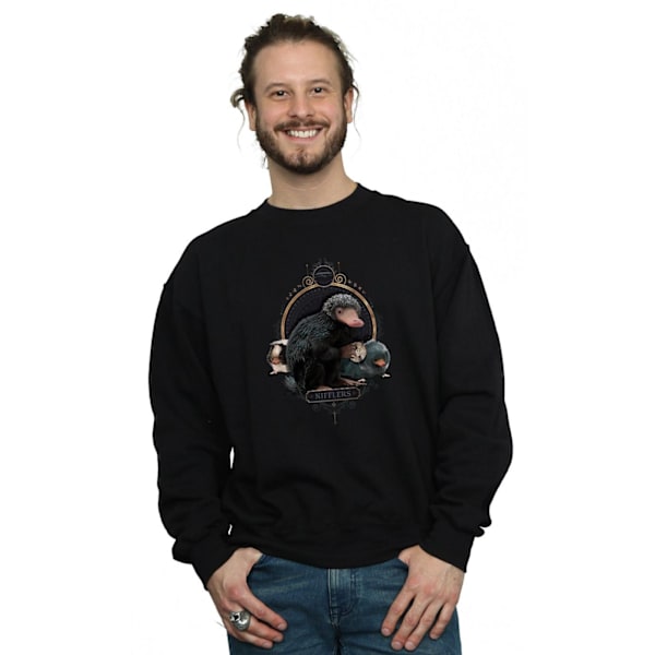 Fantastiska vidunder Mäns Baby Nifflers Sweatshirt M Svart Black M
