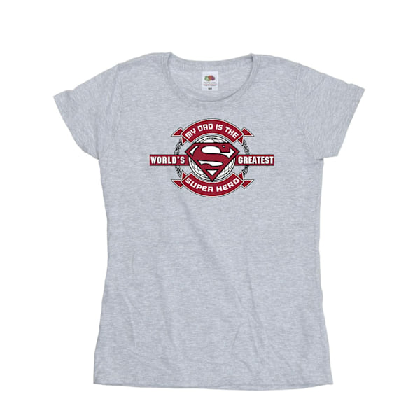 DC Comics Dam/Kvinnor Superman Superhjälte Bomull T-shirt L Sp Sports Grey L