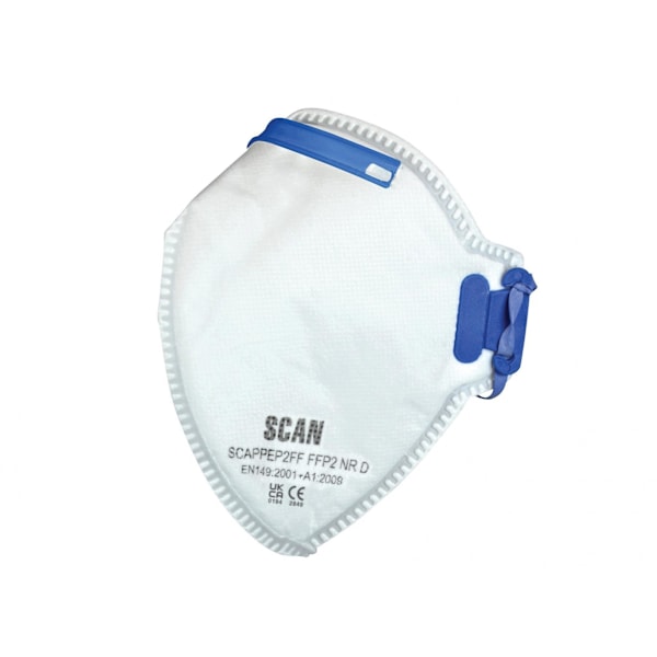 Scan Vikbar Engångsmask Förpackning med 3 Flerfärgade Multi Colour Pack of 3