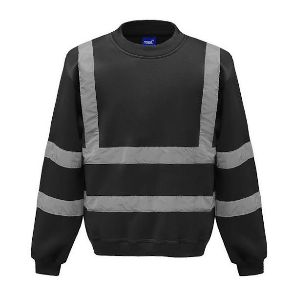 Yoko Unisex Hi-Vis Sweatshirt 3XL Svart Black 3XL