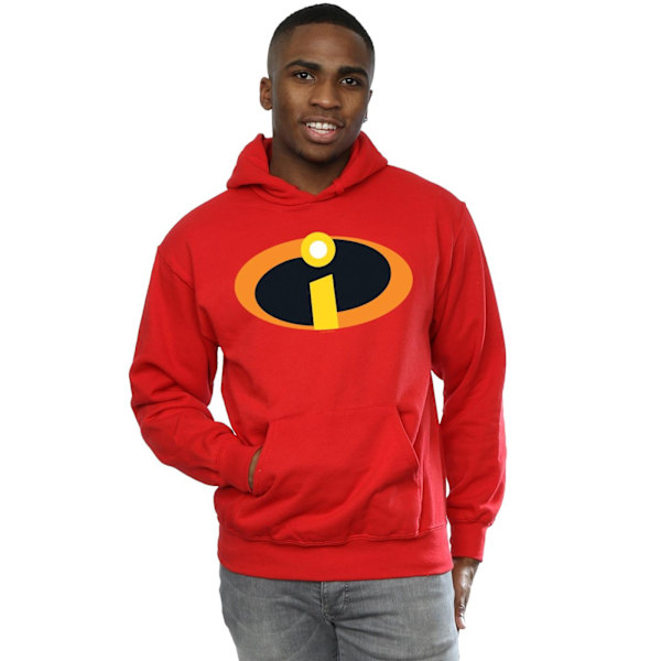 Disney Herr The Incredibles Kostym Logo Hoodie S Röd Red S