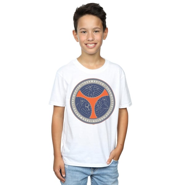 Marvel Boys Black Widow Movie Taskmaster Shield Poses T-Shirt 1 White 12-13 Years