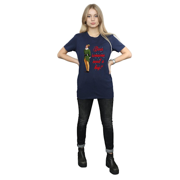 Elf Womens/Ladies Hug Buddy Bomull Boyfriend T-Shirt 3XL Marinblå B Navy Blue 3XL