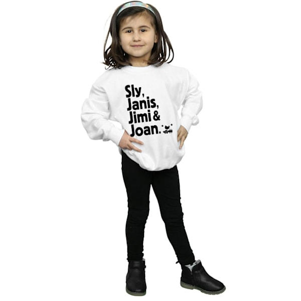 Woodstock Girls Legends List Sweatshirt 5-6 år Vit White 5-6 Years