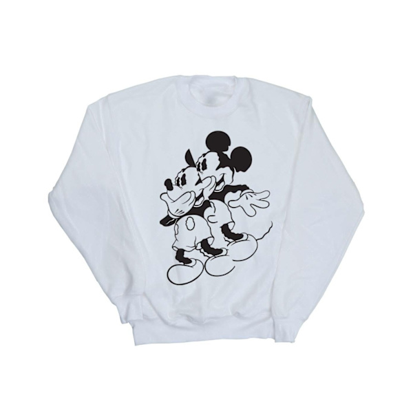 Disney Girls Mickey Mouse Shake Sweatshirt 7-8 år Vit White 7-8 Years