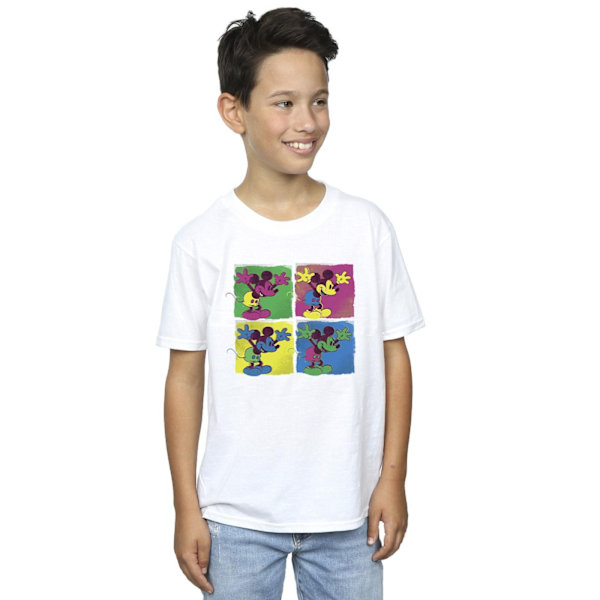 Disney Boys Mickey Mouse Pop Art T-shirt 12-13 år Vit White 12-13 Years