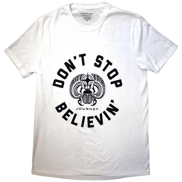 Journey Unisex Adult Believin T-Shirt S Vit White S