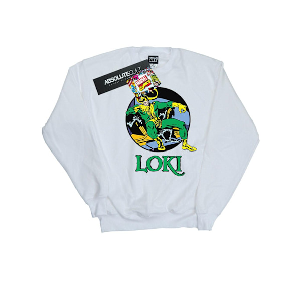 Marvel Herr Loki Tron Sweatshirt S Vit White S