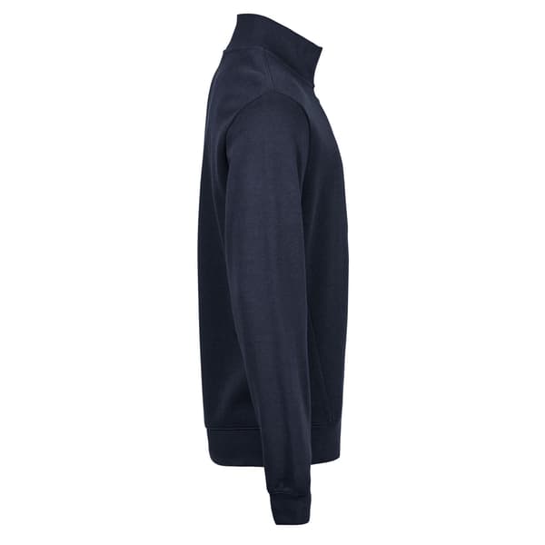 Tee Jays Herr Ribbad Interlock Half Zip Sweatshirt S Marinblå Navy S