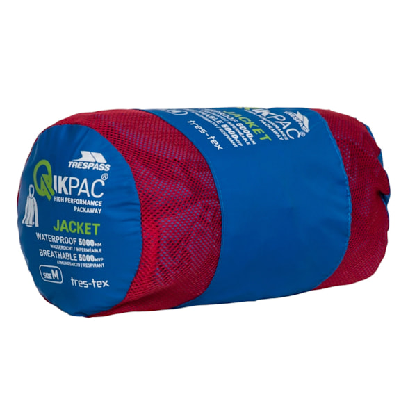 Trespass Qikpac X Unisex Packaway Jacka XL Blå Blue XL