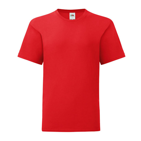 Fruit of the Loom Barn/Barnkläder Ikonisk 150 T-shirt 5-6 år R Red 5-6 Years