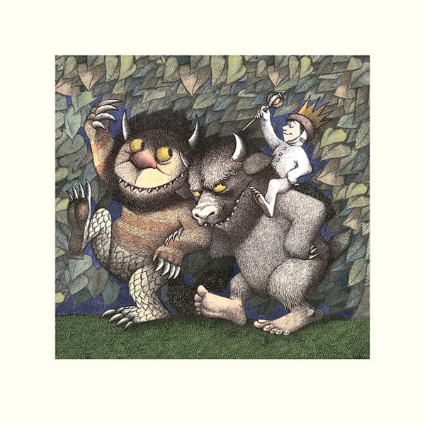Maurice Sendak King Max Print 40cm x 40cm Brun/Grå Brown/Grey 40cm x 40cm